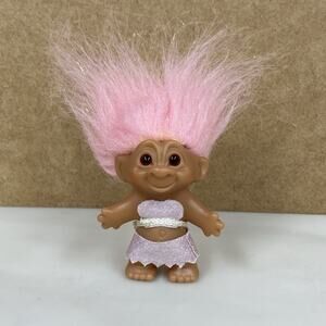 Vintage DAM Troll Doll Light Pink Hair Outfit 2005 Kids Toy Collectible ￼